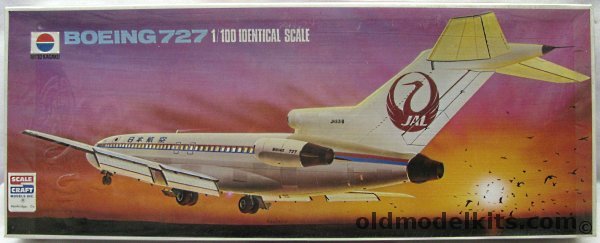 Nitto 1/100 Boeing 727-200 - JAL, 150-1000 plastic model kit